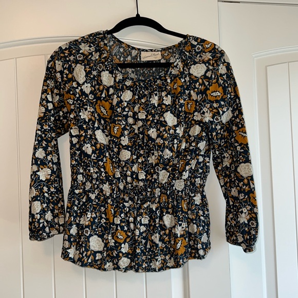 Universal Thread Floral Peplum Blouse - Picture 1 of 4